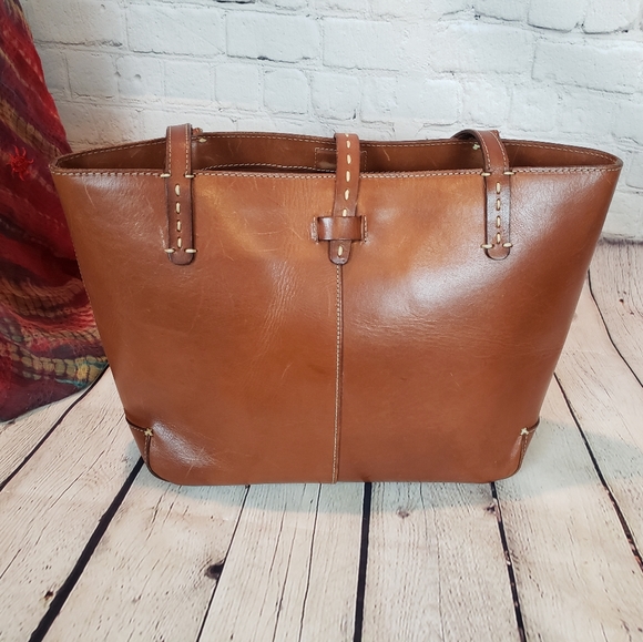 Brown leather bag - Picture 5 of 8